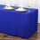 Royal Blue Polyester Fitted Tablecloth 72" x 30" 1
