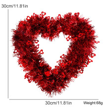 Heart-Shaped Valentine's Garland Decoration