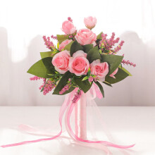 Silk Rose Wedding Bouquet for Bride or Bridesmaid