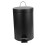 Black Iron Pedal Trash Can 25x22x17cm 4