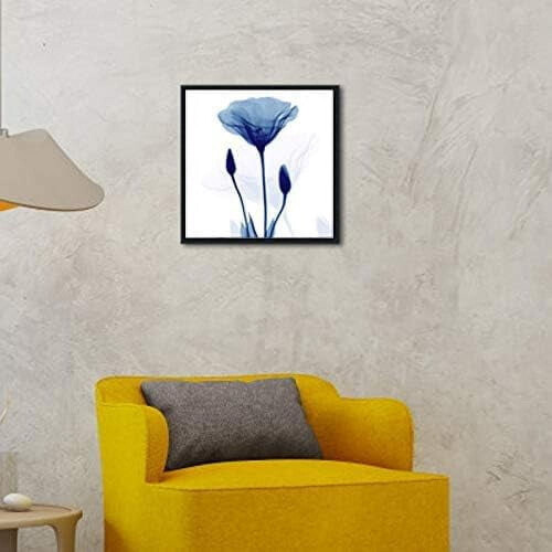 Blue Romance Canvas Wall Art Set – 4 Panels, 30x30cm 1