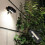 Luminária de parede solar com sensor de movimento e LED para exterior. 4