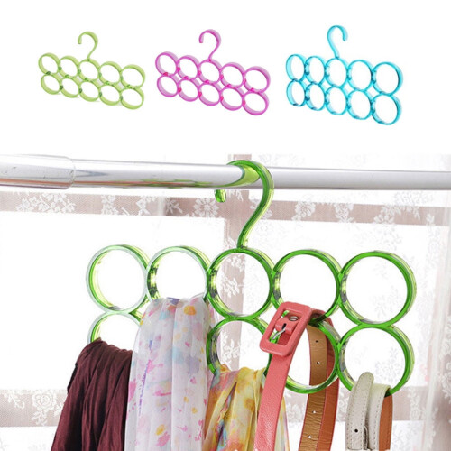 10-Ring Scarf Hanger – Plastic, 32 x 21 cm 1
