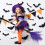 Vassoura de Bruxa de Halloween de 90cm 2