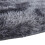 Black round fluffy rug for bedroom 5 ft 5