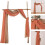 Διαφανές Κασκόλ Παραθύρου Valance Terracotta 54x216in 2