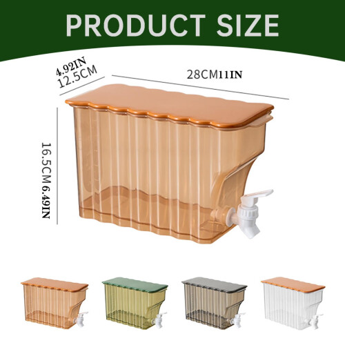 1-Gallon Fridge-Safe Drink Dispenser with Tap 2