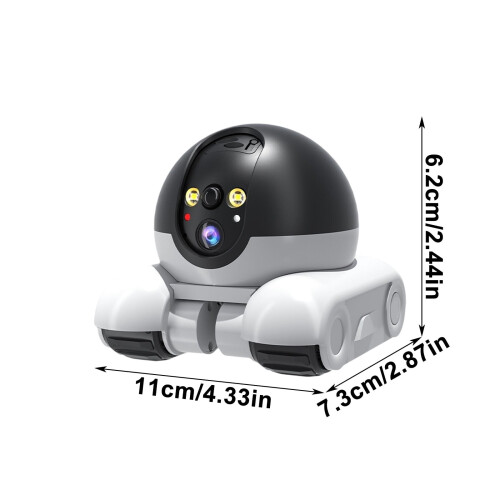 Indoor Security Camera with 2-Way Audio, HD Dual Lens & 2