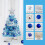 Mini Blue Artificial Christmas Tree – 45cm Tabletop 4