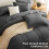 Comforter Set Dark Grey Full Size 7-Piece 3