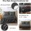Comforter Set Dark Grey Full Size 7-Piece 4