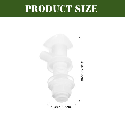 Plastic Push-Button Water Spigot for Coolers & Jugs (2 Pack) 1