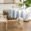 Round Floral Tablecloth 70 x 70 Inch Polyester 5