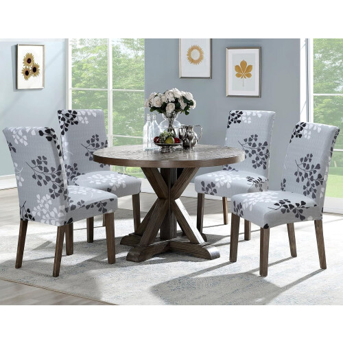 Stretch Dining Chair Slipcovers – Polyester-Spandex, 6 1