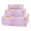Ensemble de serviettes en velours corail – Douces et absorbantes, 3 pièces 3