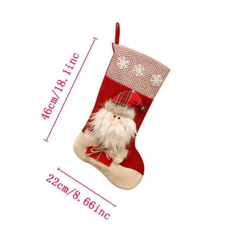 Santa Claus Christmas Socks Decorative Pendant 1