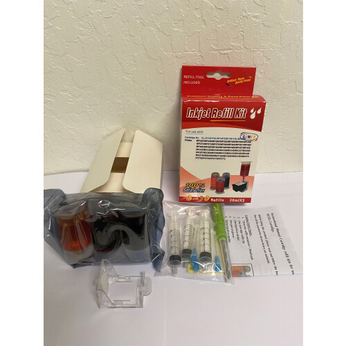 Kit de recarga Canon PG243CL244 com tinta e ferramentas 1