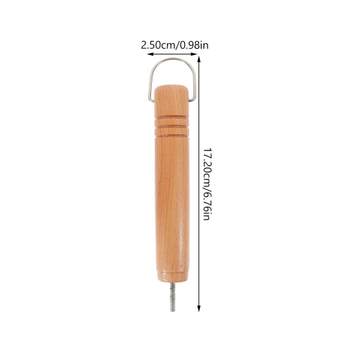 2-pack kakifärgade trähandtag för kök 1