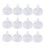 Conjunto de 12 velas flutuantes de LED brancas de 3,8 cm 4