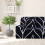 Stretch Spandex Sofa Slipcover – Black & White Line, 2