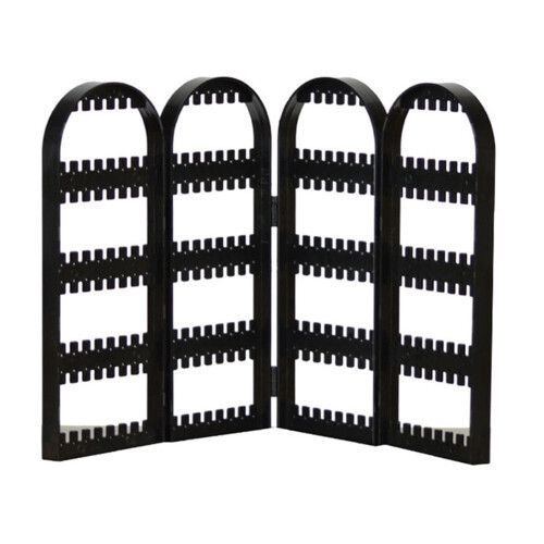Limei earring holder organizer acrylic 4-tier black 1