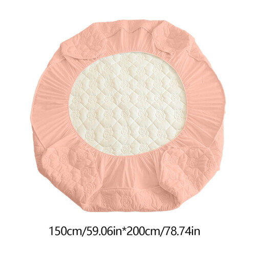 Water-Repellent Mattress Protector Sheet 150x200cm Pink 1 2