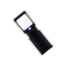 Clear Easy To Carry Handheld Magnifying Glass Detailed-Black