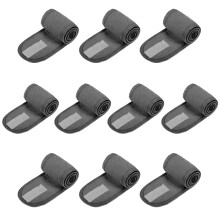 10 Piece Adhesive Headbands Hair Wrap for Comfort Charm in-Gray