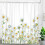 Daisy Shower Curtain Polyester 36 x 70 in with 12 Hooks 1