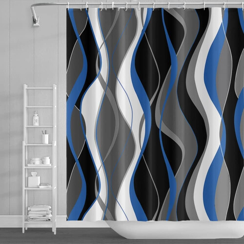 Abstract Geometric Shower Curtain 72x72 in