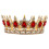 Diadema da sposa con strass rossi 1