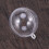 Clear Fillable Plastic Baubles 50mm 10 Pack 1
