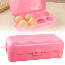 Eieraufbewahrungsbox für 8 Eier mit Deckel – Tragbar, Rosa