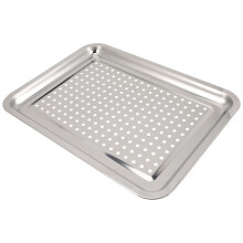Griglia in acciaio inox 40x30 cm per barbecue