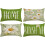 Capas de almofada Daisy em algodão e linho, 4 peças, 30x50cm (12x20 polegadas) 1