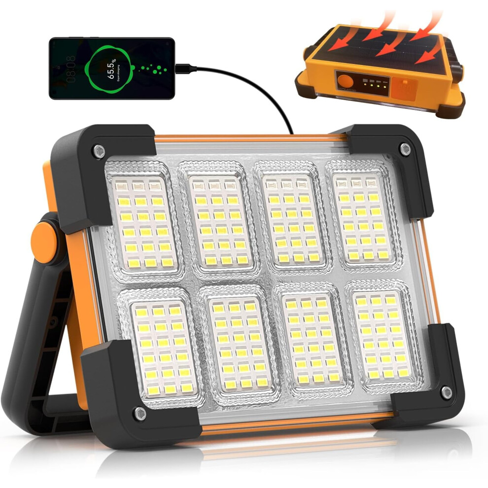 Solar Rechargeable Led Work Light 10000Lm 144 Leds 9149926326595