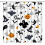 Halloween Shower Curtain with Hooks, Polyester, 3D Printed 1