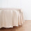 BalsaCircle 90 in Beige Round Satin Tablecloth 1