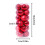 24 Christmas Ball Ornaments, Plastic PP Satin, 3cm 2