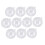 Clear Fillable Plastic Baubles 50mm 10 Pack 4