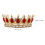 Diadema da sposa con strass rossi 2