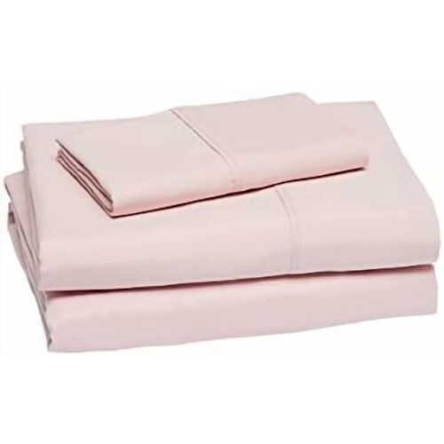 Microfiber Bed Sheet Set Twin XL Blush Pink 3-Piece 1