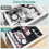 Set di 25 organizer per cassetti in plastica trasparente 3