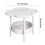 Mini Table Plastic White Compact for Small Apartments 3
