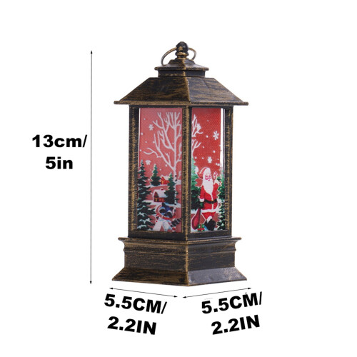 Conjunto de decoração de Natal com lanterna e castiçal 2