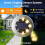 12-Pack Solar Ground Lights, 4.5" 8-LED Warm White 3