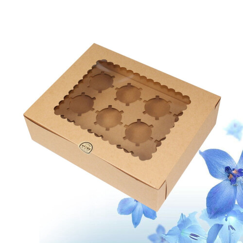 Κουτί για Cupcakes με 12 κοιλότητες – Χαρτόνι κατάλληλο για τρόφιμα, 32,5x25 2