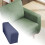 Elastic Sofa Armrest Covers – Jacquard Velvet, Pack of 2 4