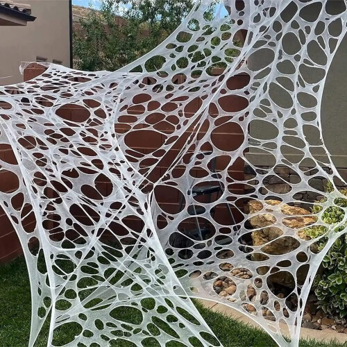 Stretchy Spider Web Halloween Decoration 110x220cm 1