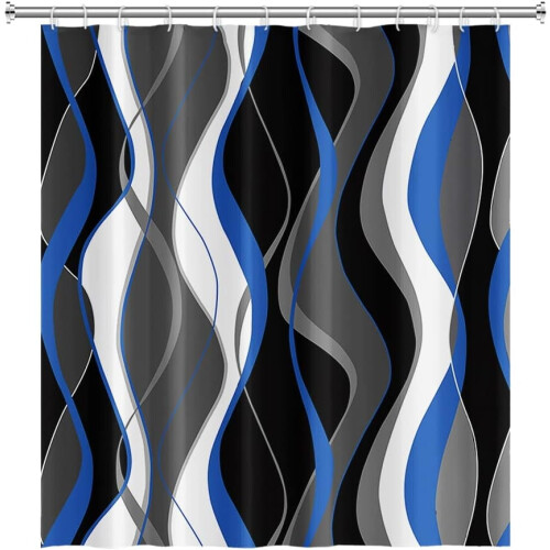 Abstract Geometric Shower Curtain 72x72 in 2